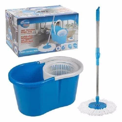 Spin Mop With Bucket - Blue