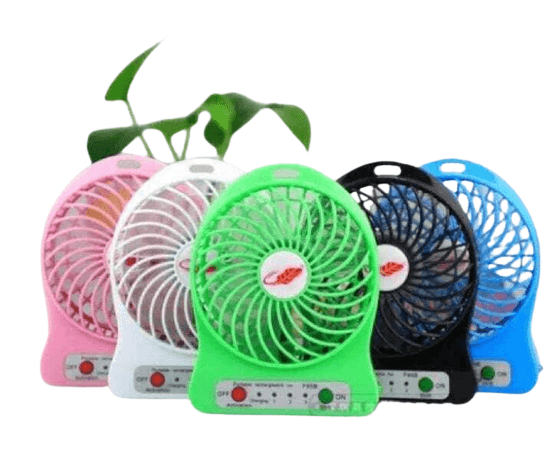 Portable 3 Speed Mini Fan USB Charging Rechargeable Battery