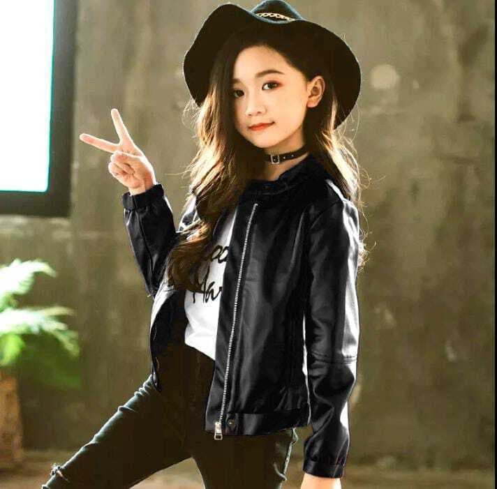 Kids Stylish Leather Jacket.