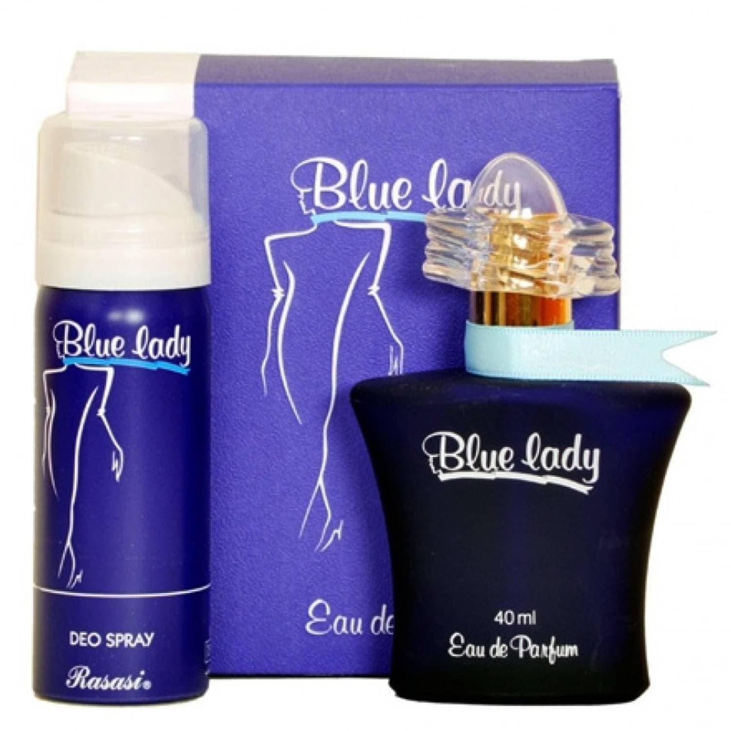 Sellion Blue Lady Perfume With Free Deo For Women - 40ML