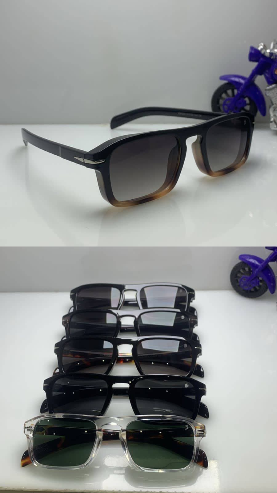 David Bechkam Square Shape Sunglasses for Men