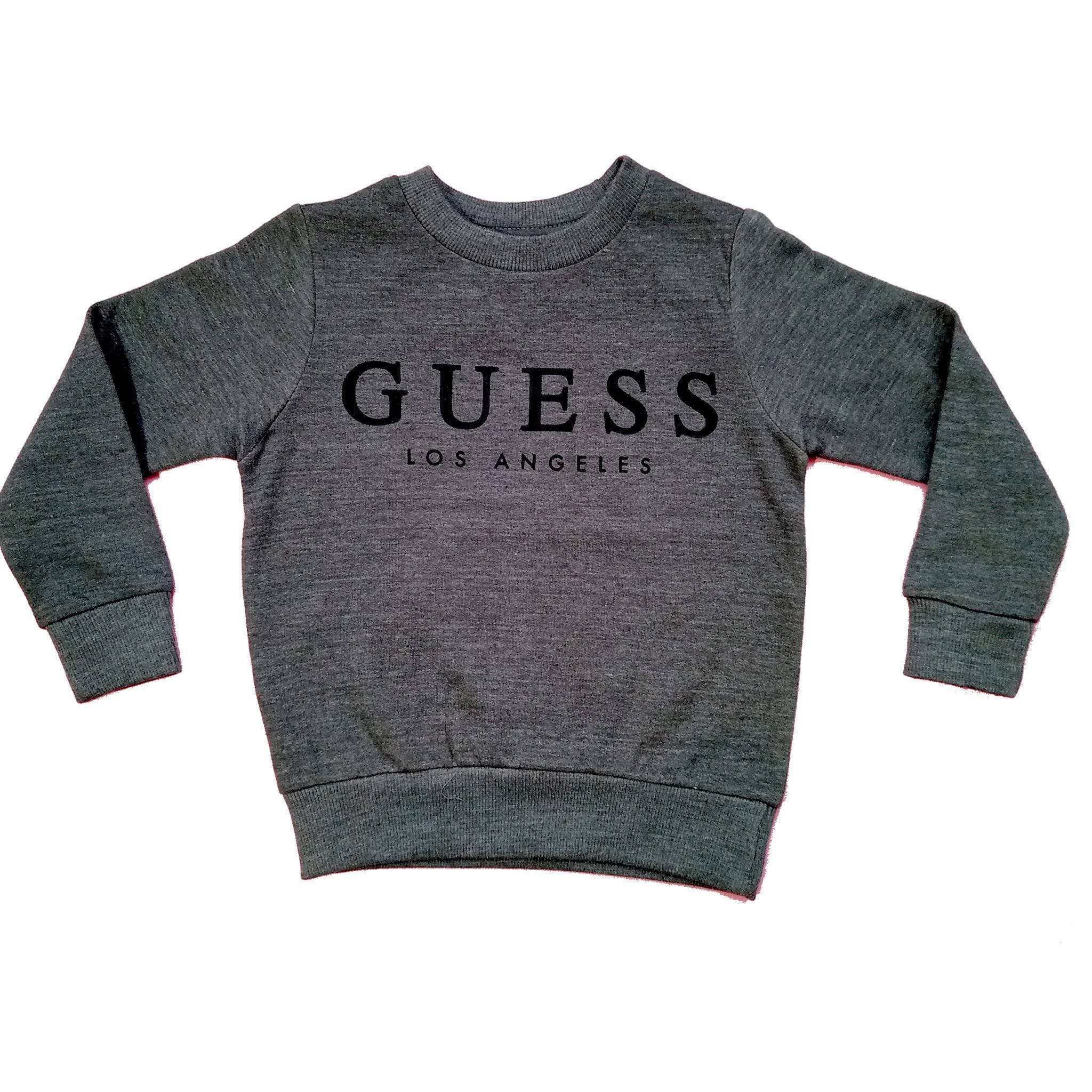 Guess Jersey Fabric Sweatshirt - Dark Grey