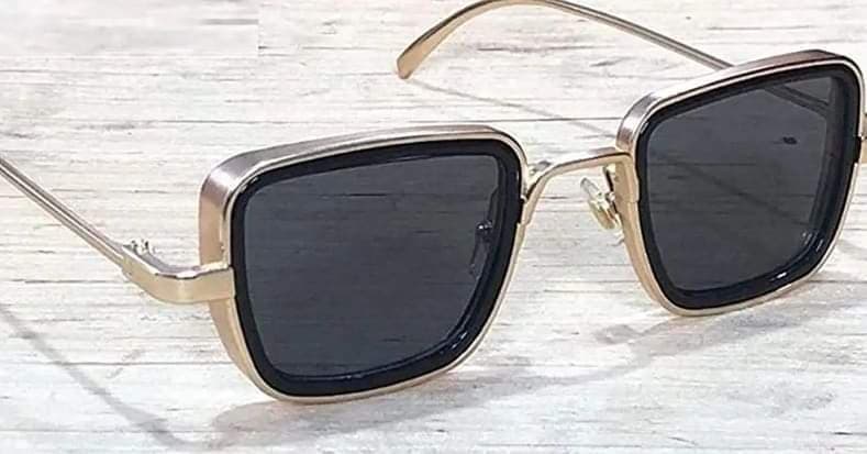 Kbeer Singh Metal Frame Black Sunglasses for Men