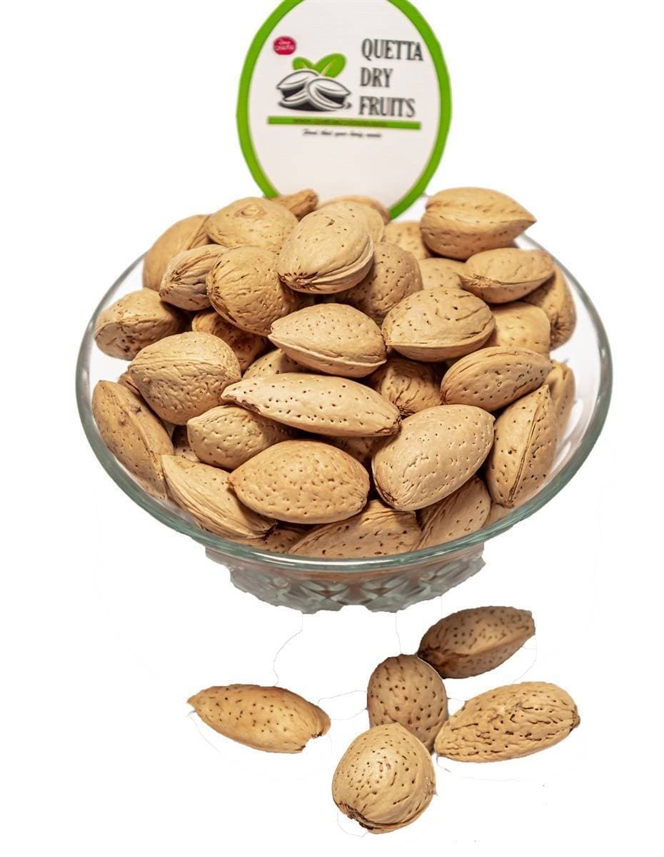 Desi Almonds With Shell - Pack of 500 Grams Badam