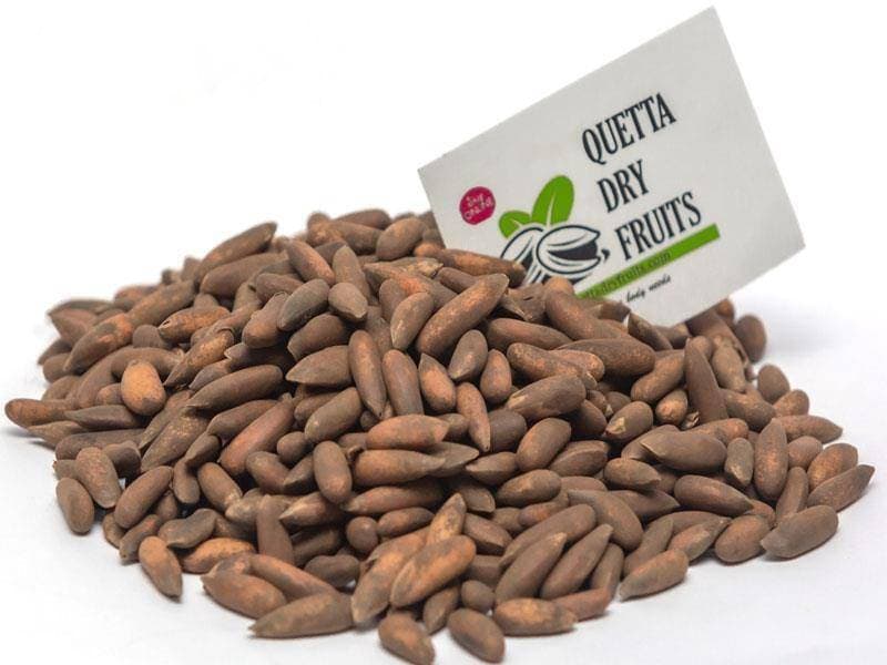 Fresh Black Roasted Pine Nuts - Pack of 500 Grams Chilghoza
