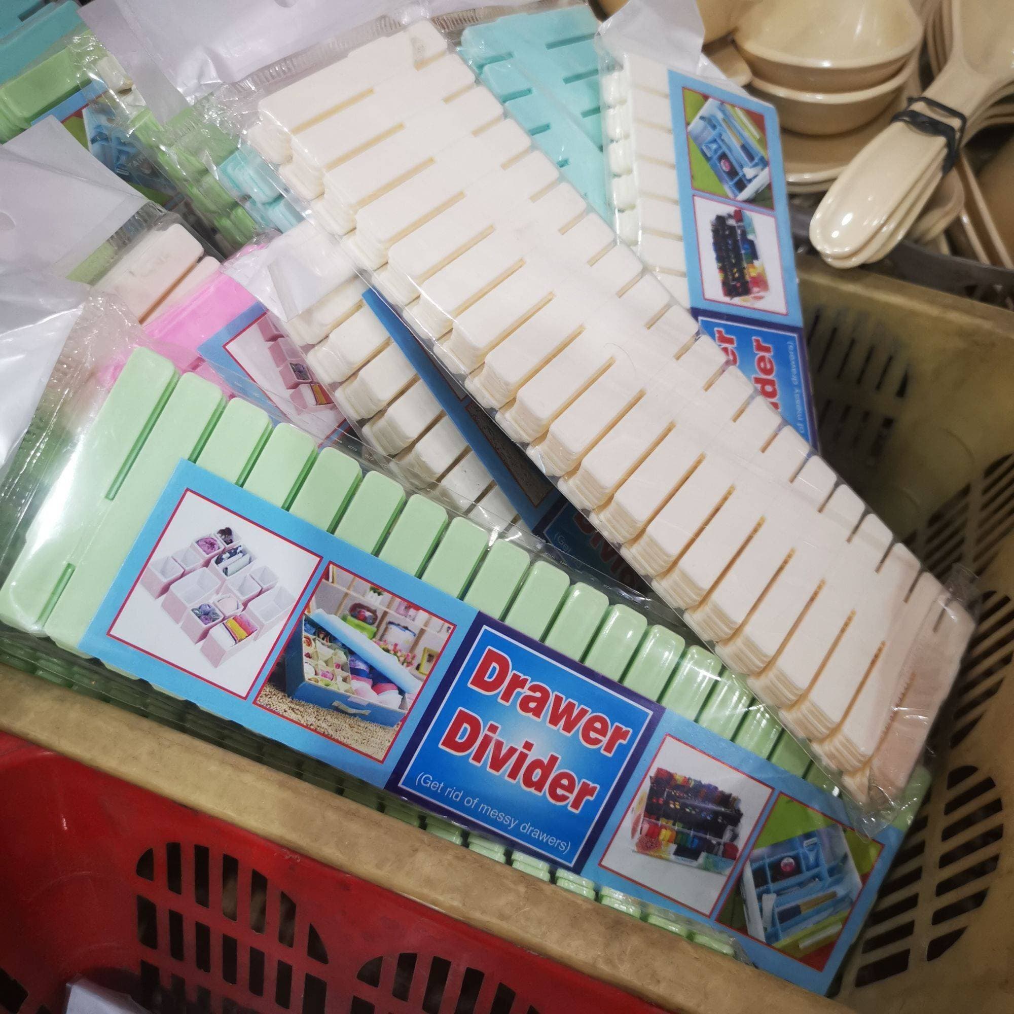 Plastic Drawer Organizer Separation Sticks