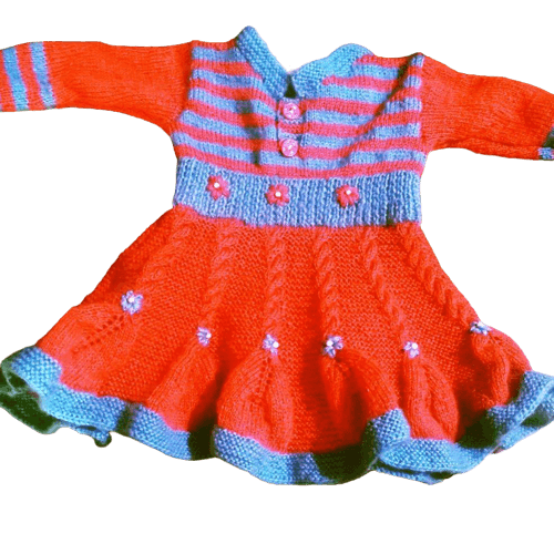 Hand Knitted Wool Frock