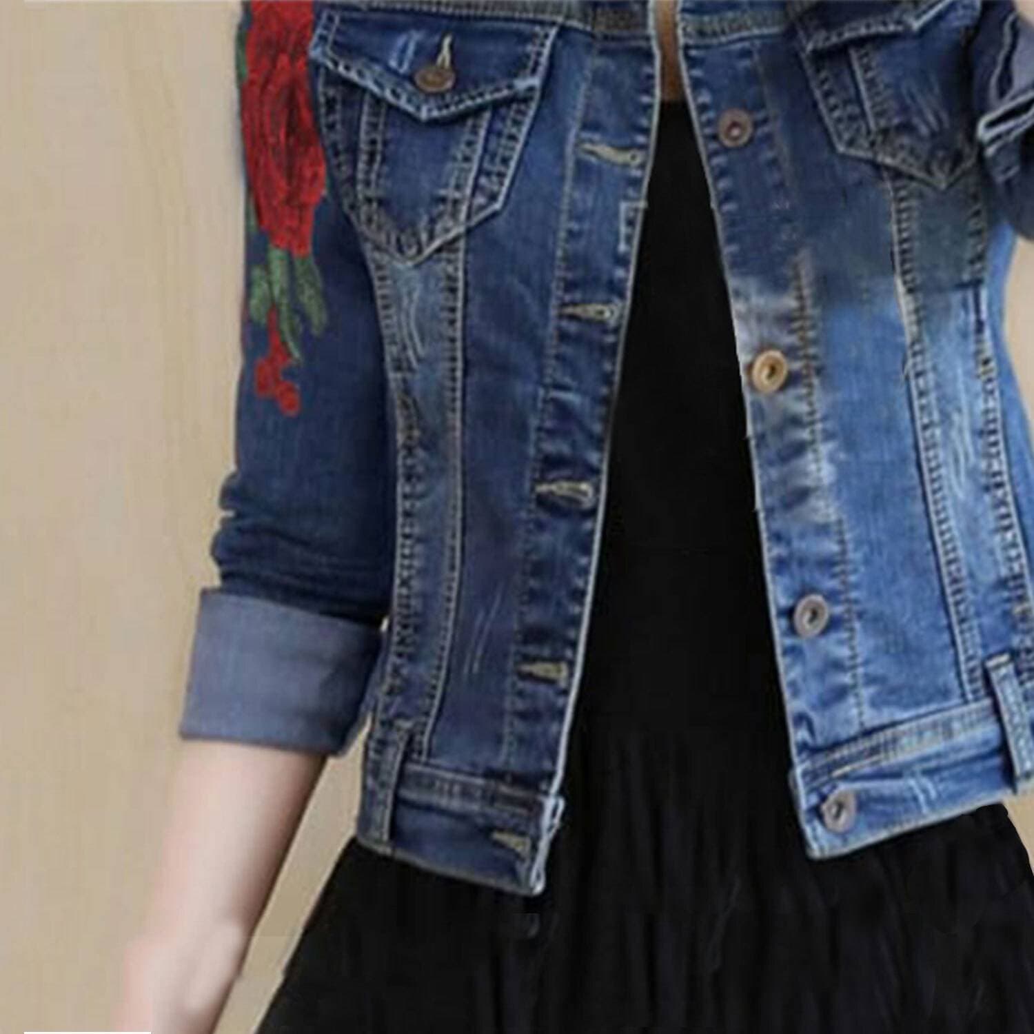 Denim Jackets For Women's in Blue Color