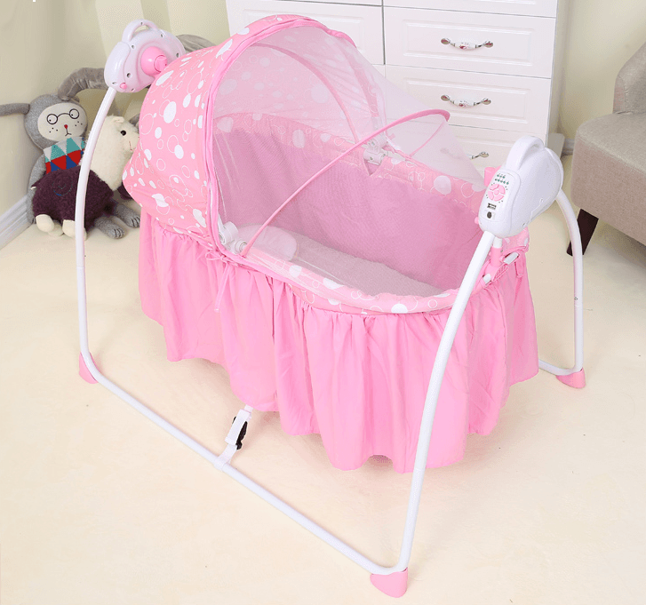 Imported Baby Cradle Electric Swing - Pink