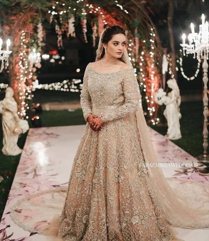 Heavy Embroidered 3 PCS Women Unstitched Bridal Lehenga - Camel Color - Ra-10