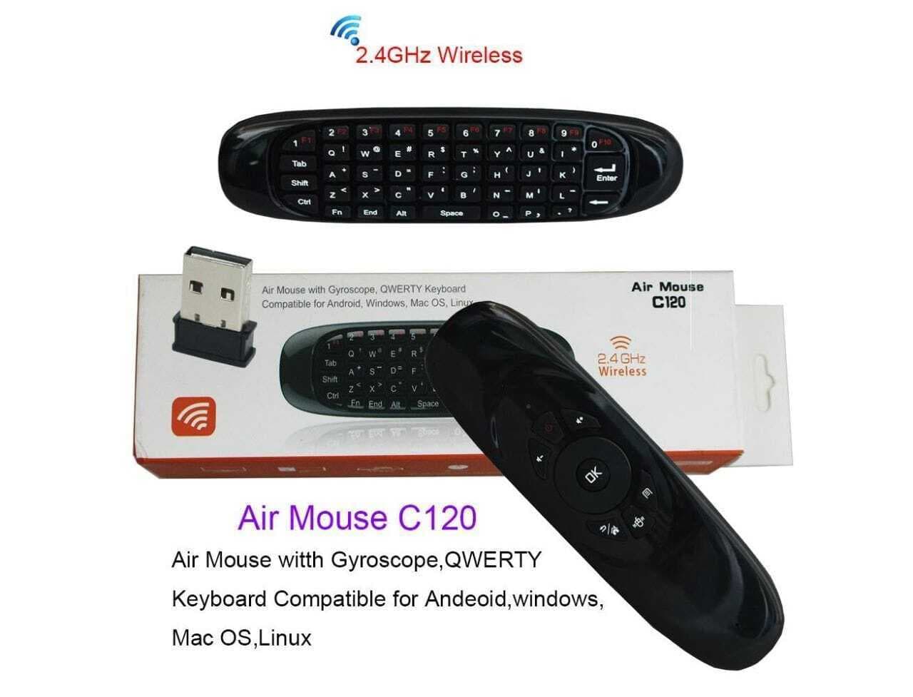 C120 Air Mouse For Android And Smart TV - Black
