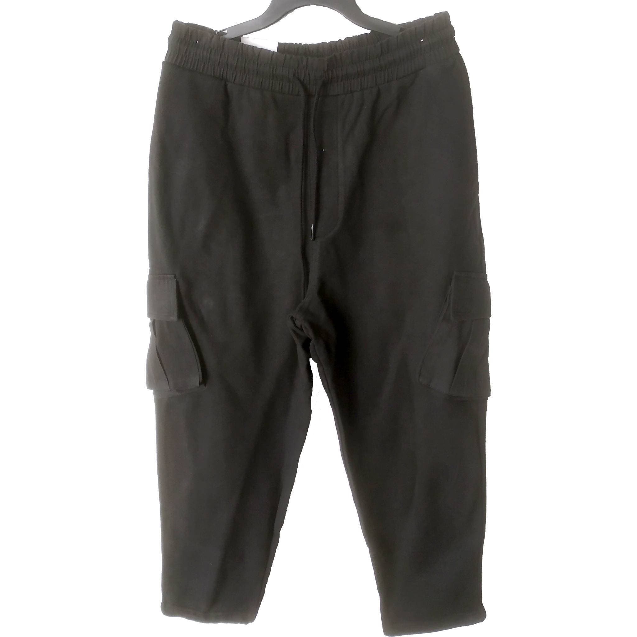 Zara Men Jersey Fabric Trousers - Black