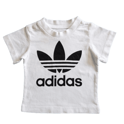 Adidas Round Cotton T-Shirt Neck - White