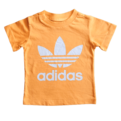 Adidas Round Cotton T-Shirt Neck - Orange