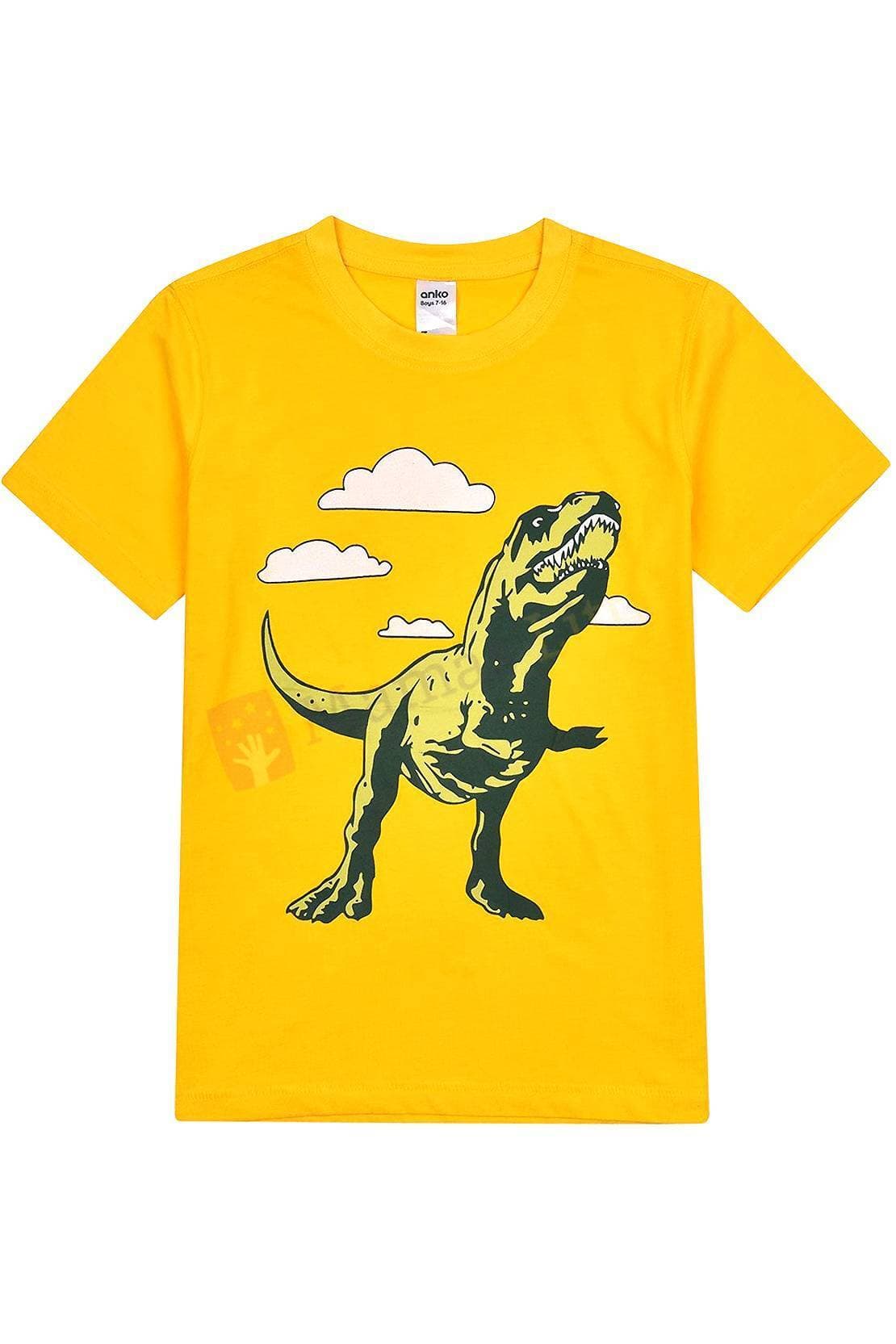 Anko Round Cotton T-Shirt Neck - Bright Yellow