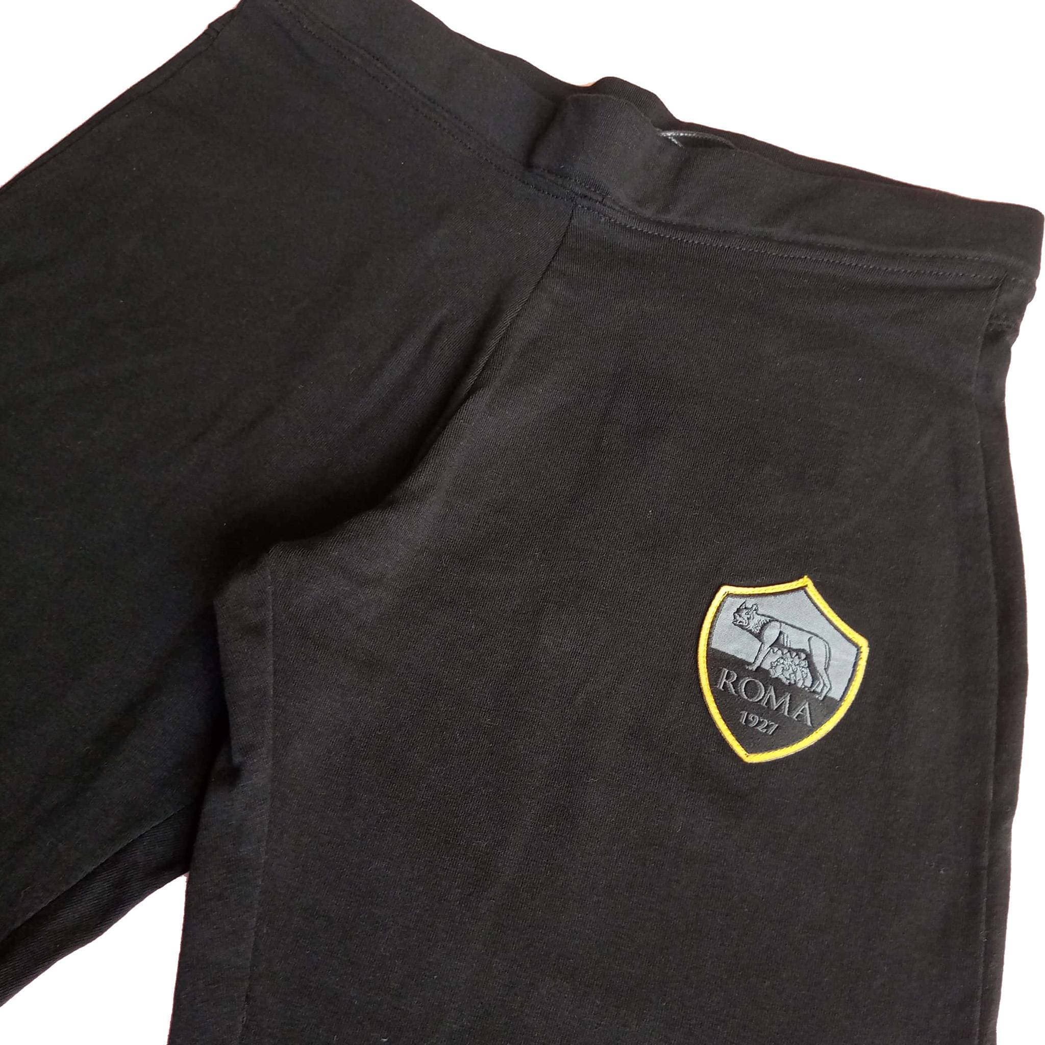 AS Roma Kids Jegging Jersey Fabric - Black