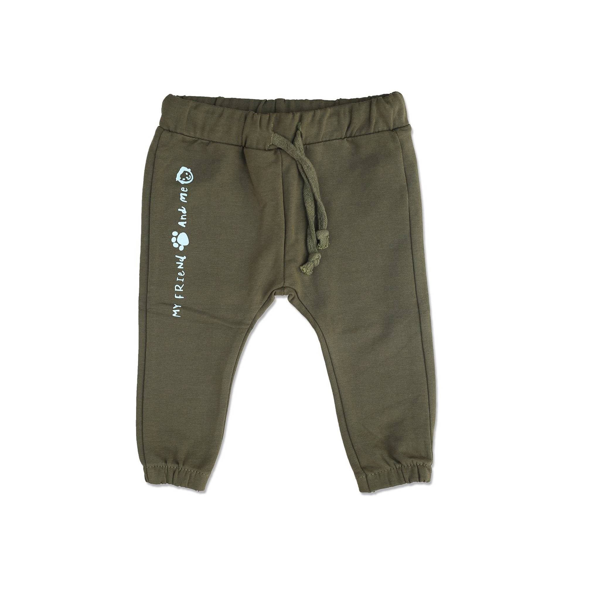 Zara Baby Jersey Fabric Trousers - Mehndi Green