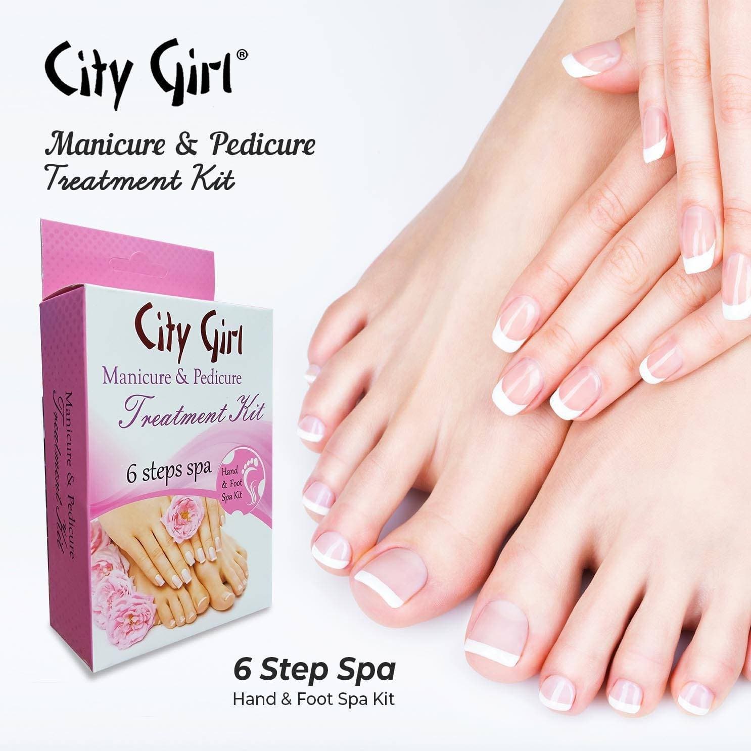 City Girl Mani & Pedi 6 Steps Sachet Kit