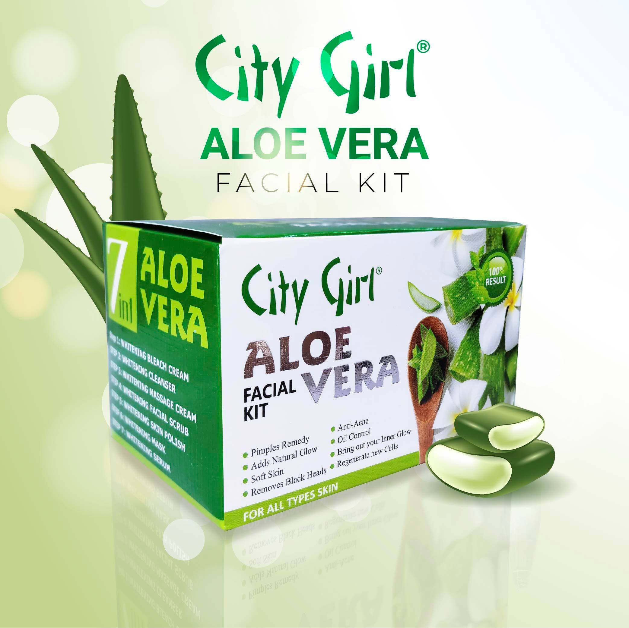 Aloevera Facial 7 Steps Sachet Kit