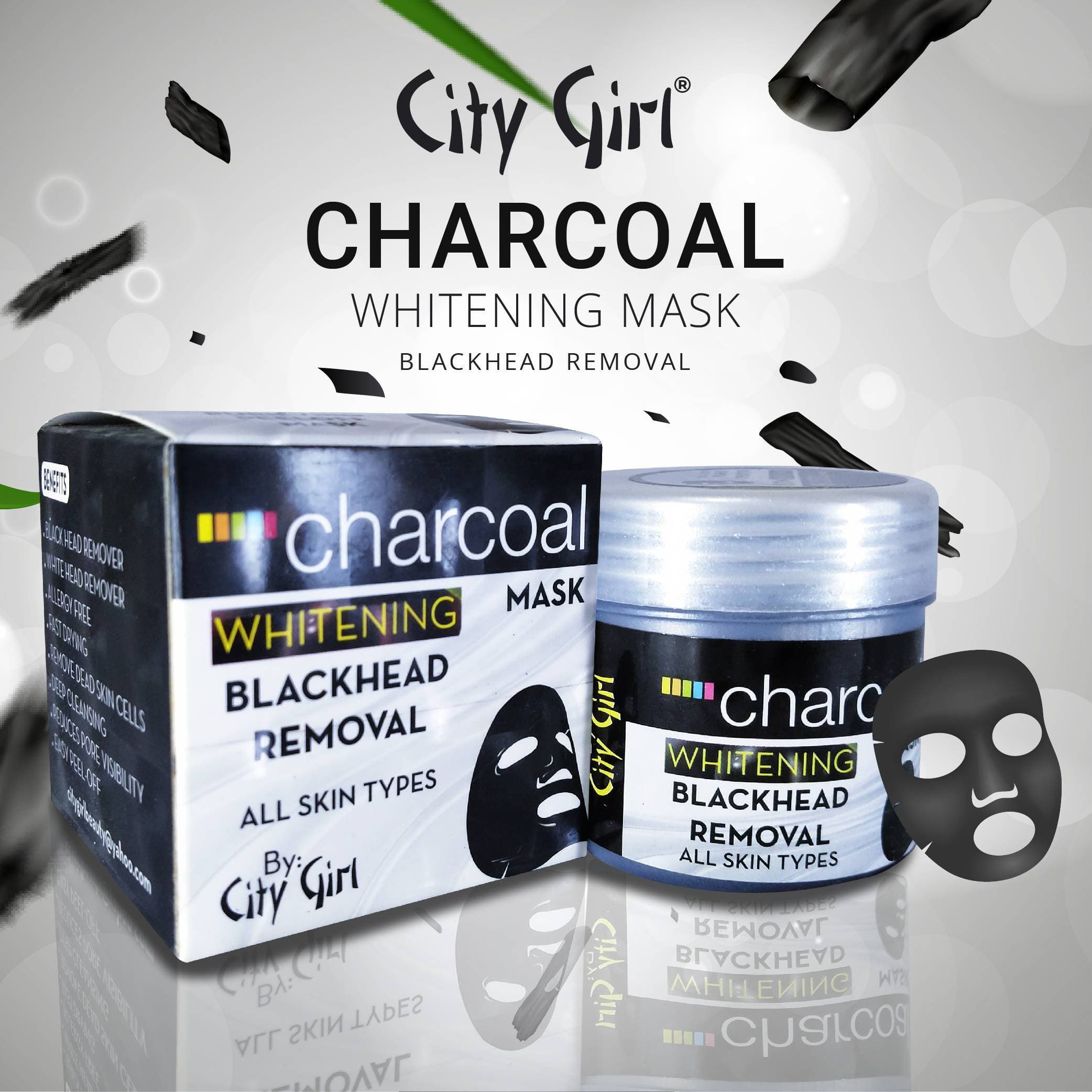 Charcoal Peel Off Mask Jar