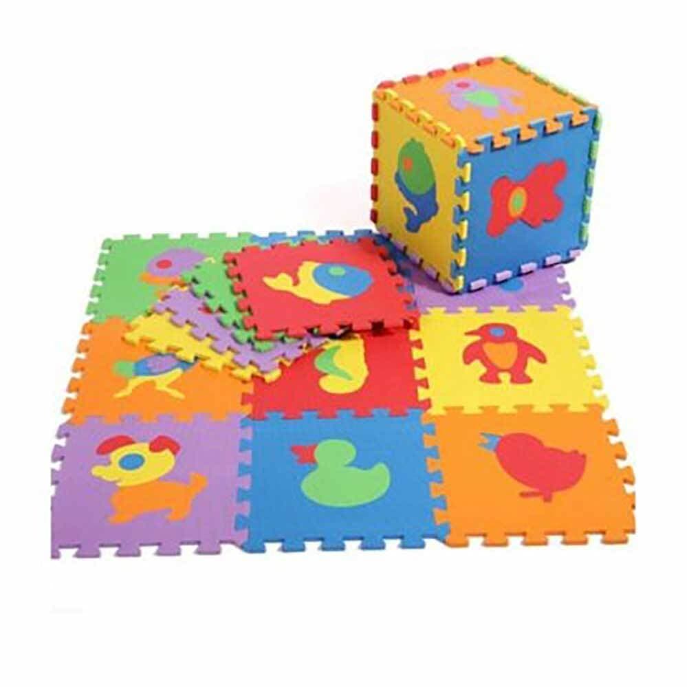 Eva Puzzle Mats Birds & Animals 10 Pieces