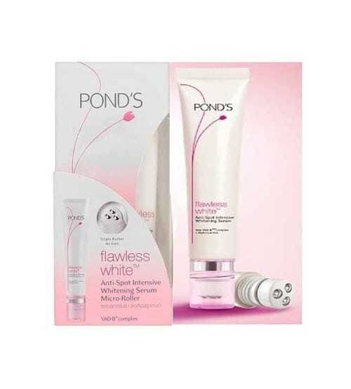 Ponds Flawless White Anti Spot Intensive Whitening Serum Micro Roller 15Ml
