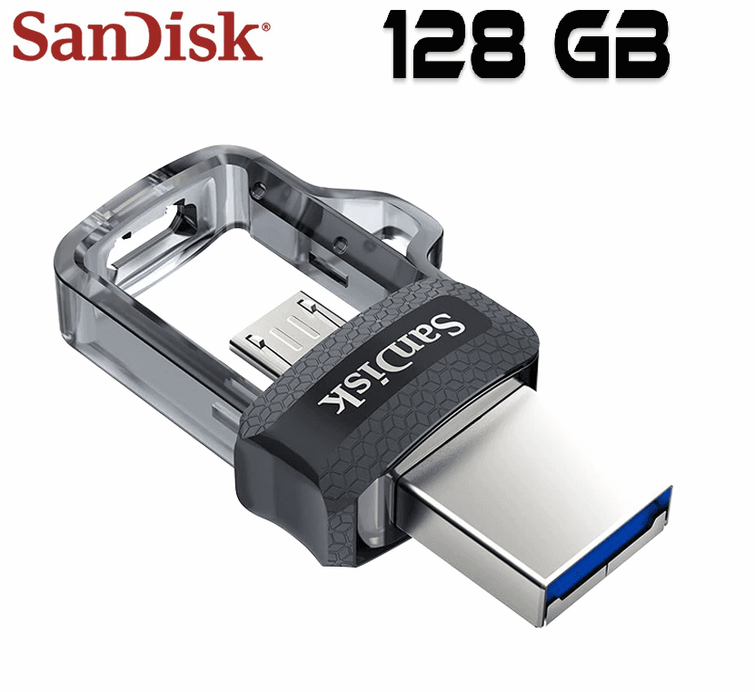 SanDisk 128GB Dual OTG M3 USB Flash Drive