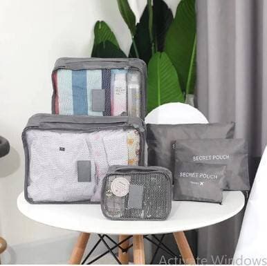 6 PCS Clothing Storage Packing Organizer Travel Bags Set