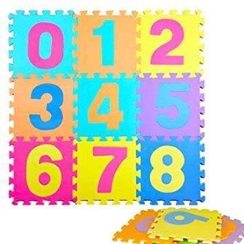 Eva Construct Building Blocks Numbers, Puzzles Or Floor Mats(10 Pieces)