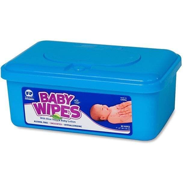 Royal Baby Baby Wipes (80 Wipes) Large