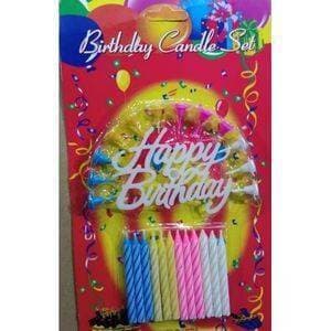 Happy Birthday Or Anniversary Candles Set