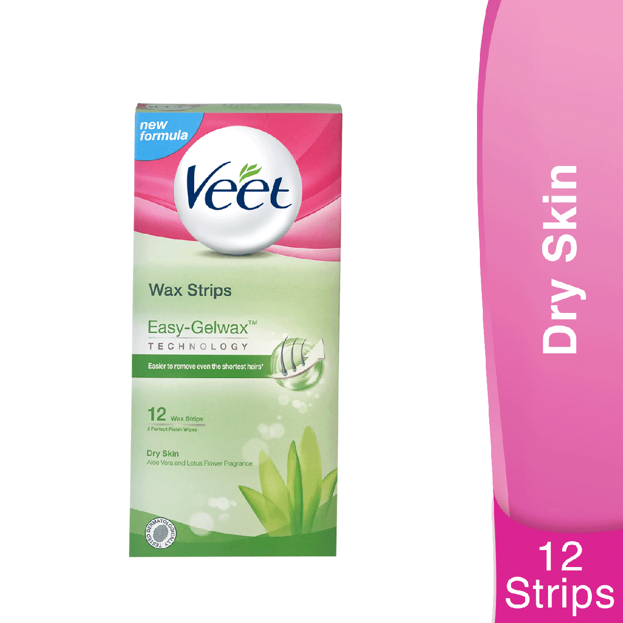 Veet Ready To Use Wax Strips Aloe Vera & Lotus 10 Wax Strips