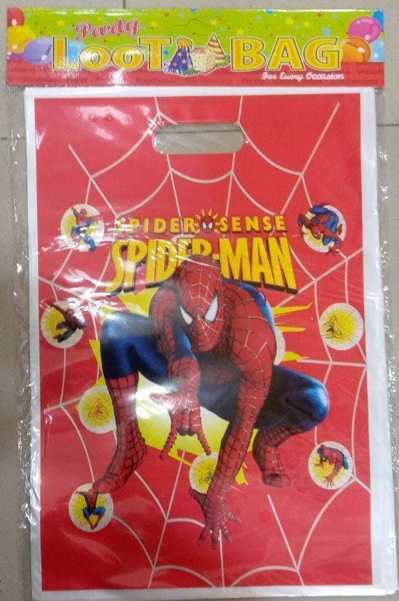 Pack of 10 Birthday Party Plastic Gift Bags