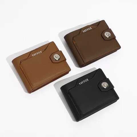 Savfox Pu Leather Outlet Pocket Card Holder Wallet For Men's