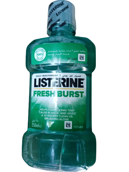 Listerine Mouthwash Fresh Burst Bottle - 250ML