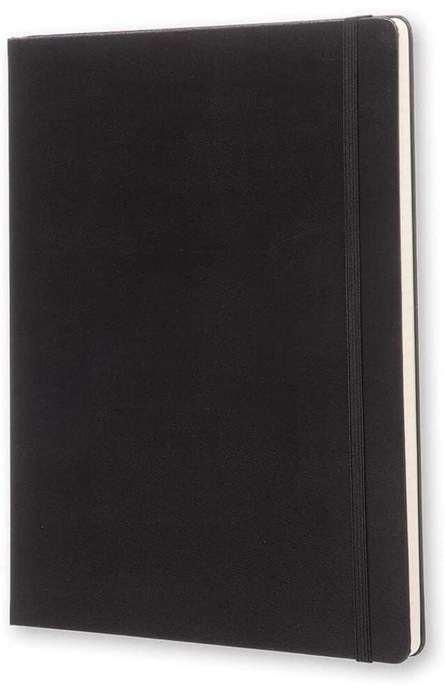 Moleskine Notebook Xl Black Leather Hard Cover By Na