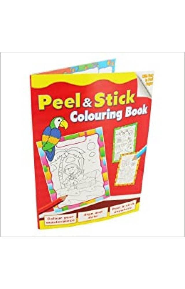 Peel And Stck Coloring Book Parrot By Alligator