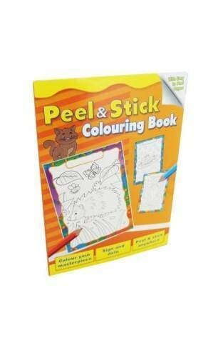 Peel And Stick Coloring Book Cat By Alligator