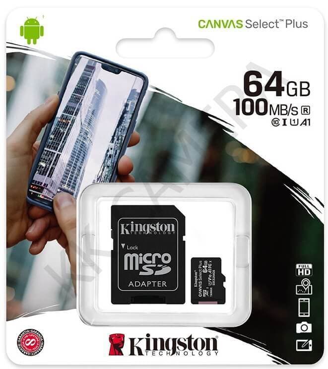 Kingston 64GB Micro Memory SD Card