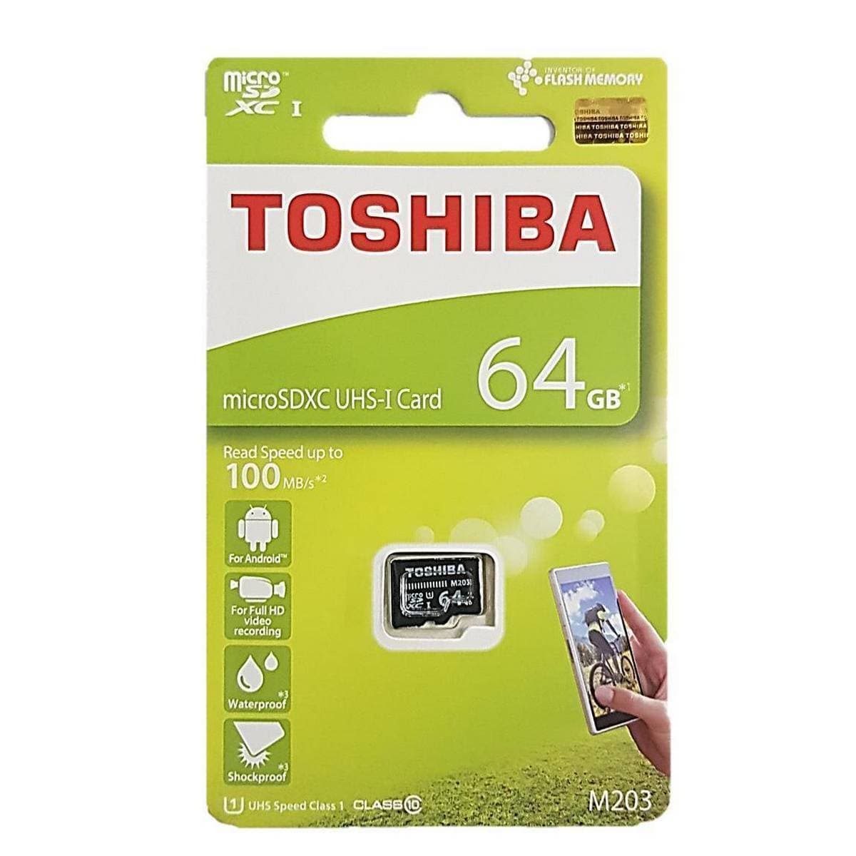 Toshiba 64GB C10 Micro SD Memory Card - M203