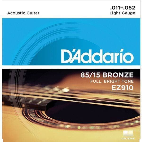 Daddario Ez910 American Bronze Acoustic Guitar String Set