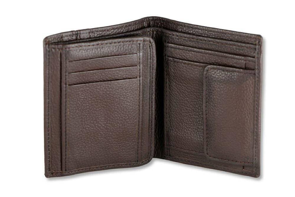 Folder A Four Size Cow Leather Wallet For Men - Brown