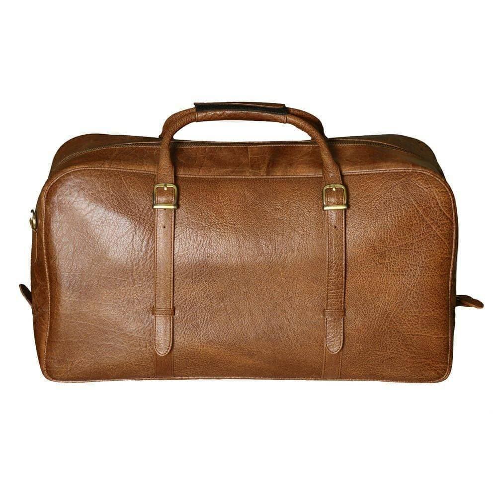 Buffalo Leather Duffel Bag - Brown