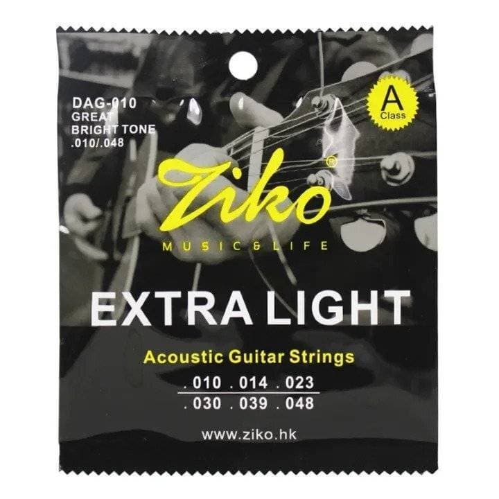 Dag-010 Ziko Extra Light Acoustic Guitar 6 String Set