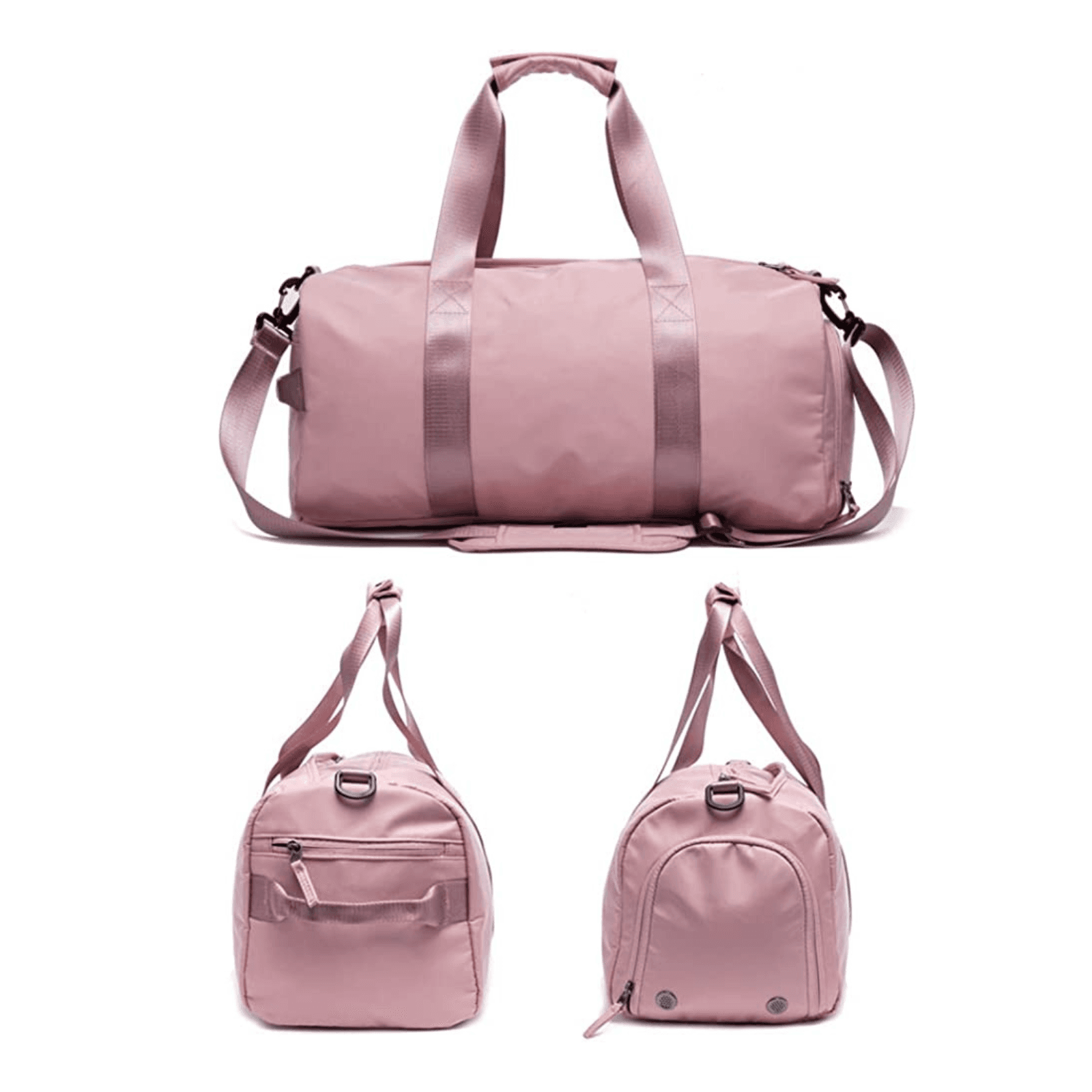 Nylon Large Capacity Multi-Compartment Travel Duffle Bag for Women
