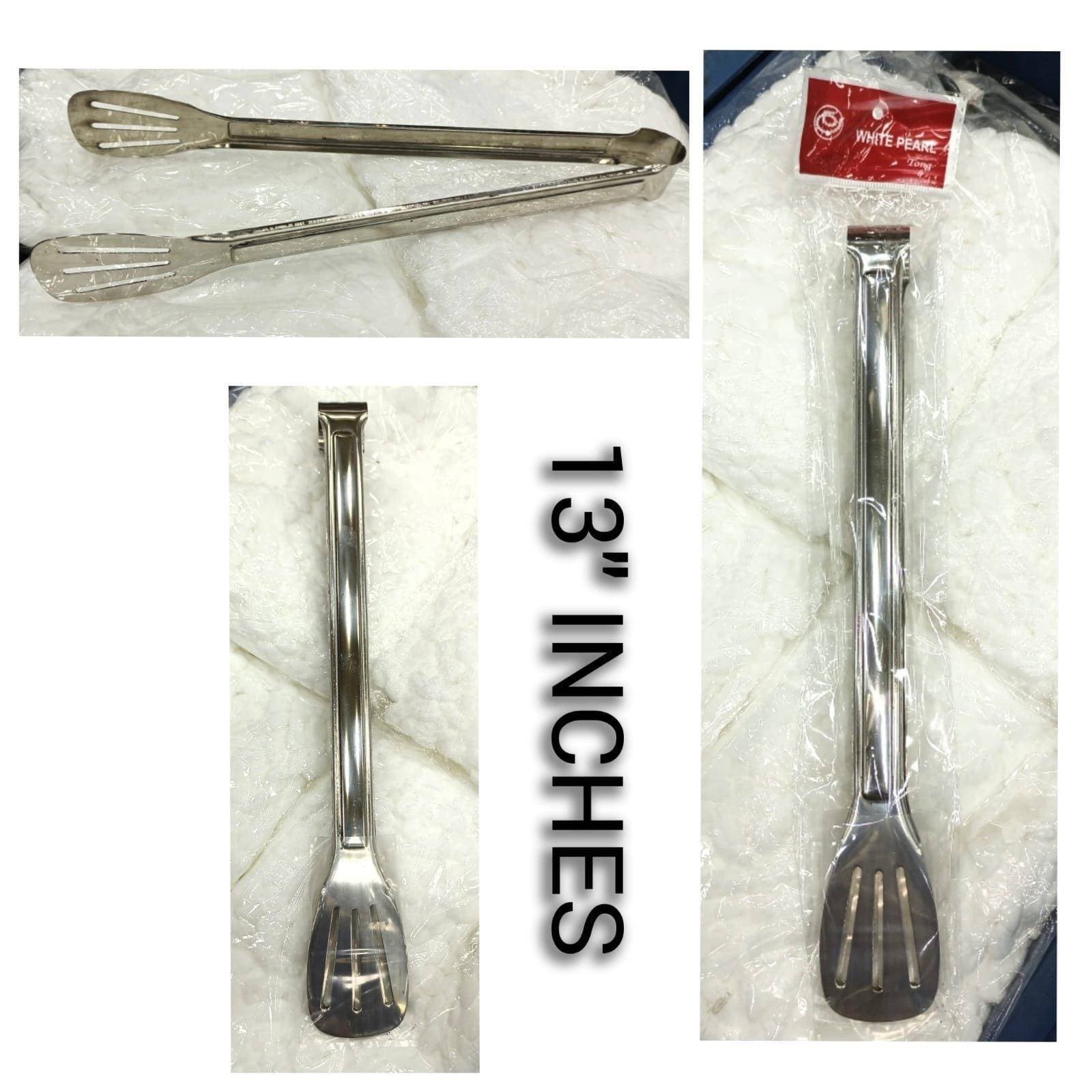 Stainless Steel Non Magnetic Long Tong for Baking - 1 Piece