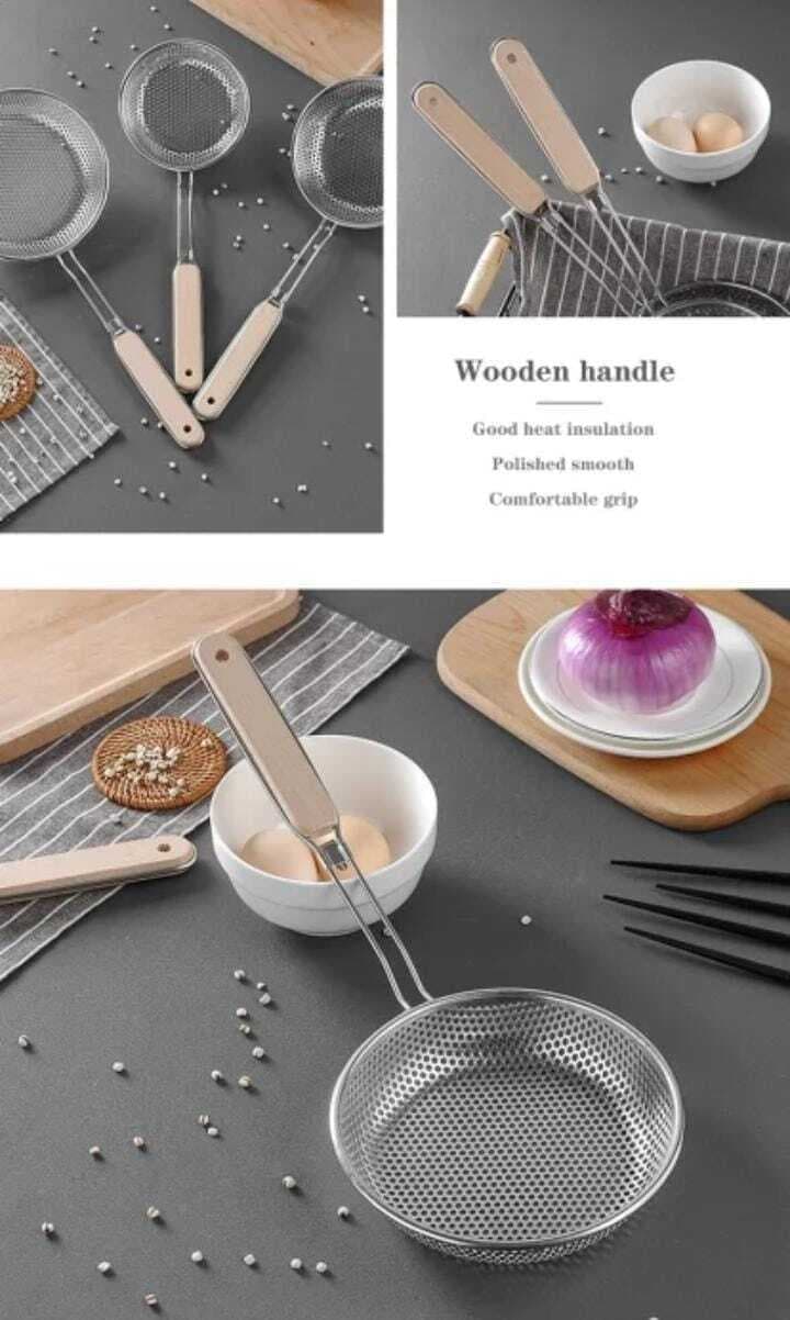 3 Pcs Wood Strainers Size 14cm,16cm,18cm MY22