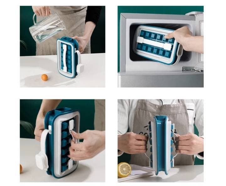 Ice Tray 2 in 1 Ice Box Mould 36 Cell Ice Mold Silicone Trays for Outdoor Bar In MY22