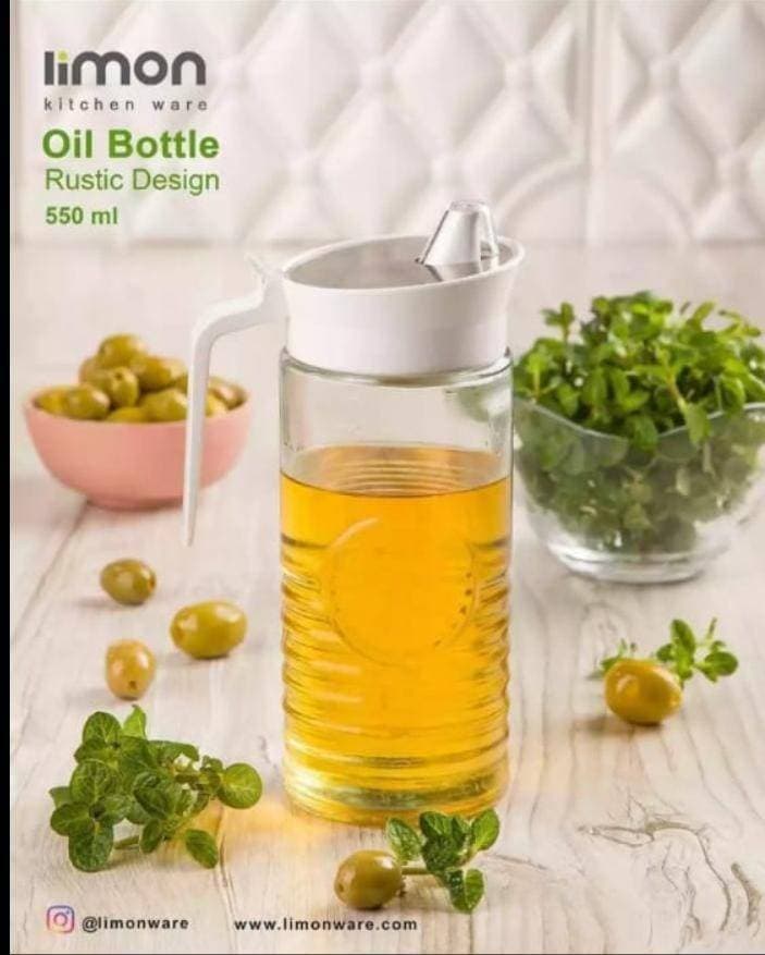 Limon Glass Oil Bottle 550ml