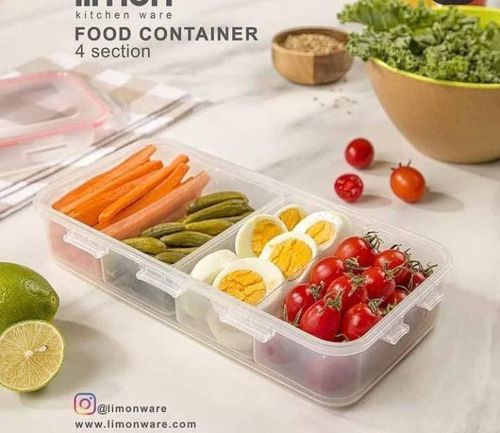 Limon 1.8 Liter Partition Box With Lid